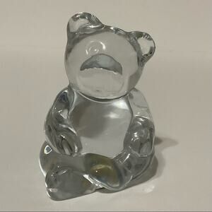 Princess House lead crystal teddy bear Clear